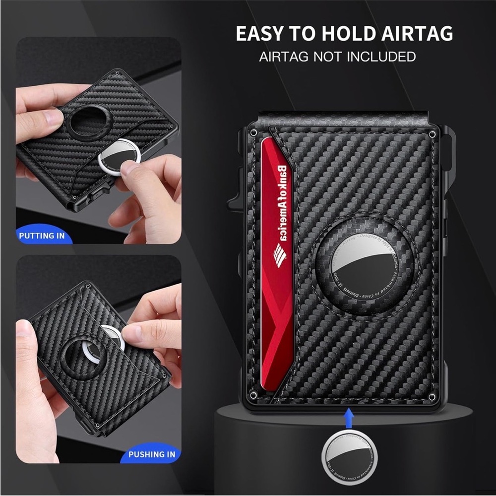 Wallet with Airtag Holder